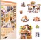 Coffee Aesthetic Stickers for Scrapbooking (Orange) 8.6 x 4.3 x 0.2 inches